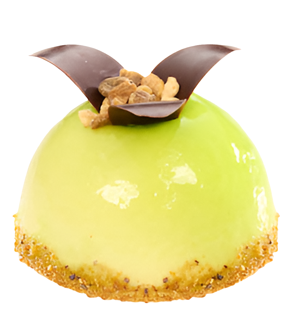 Dômes a la mousse au pistaches
