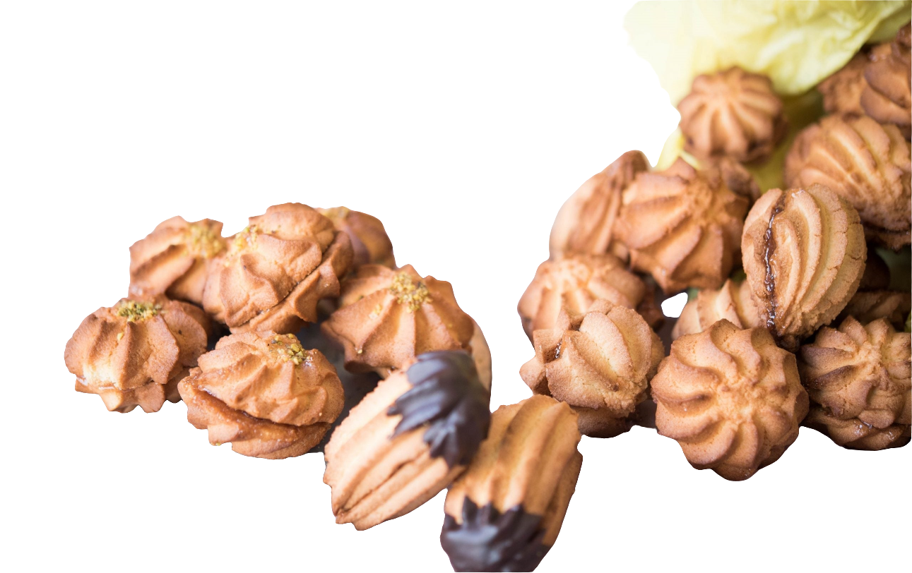 6 petits fours fourrés au chocolat